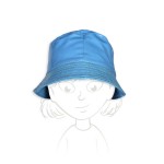 Chapeau de pluie pour fille bleu