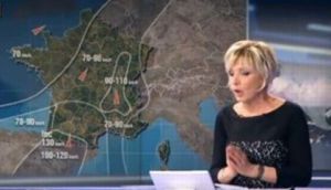 Buzz: Quand un pénis apparaît sur la carte météo d’Evelyne Dhéliat