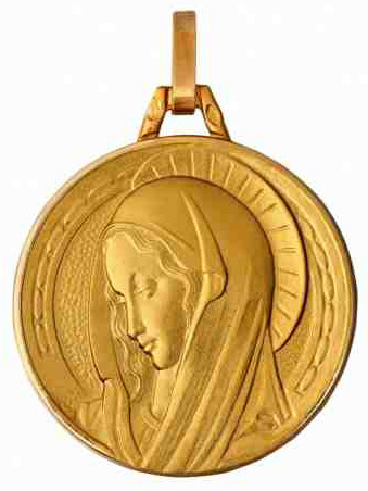 Médaille de baptême Vierge